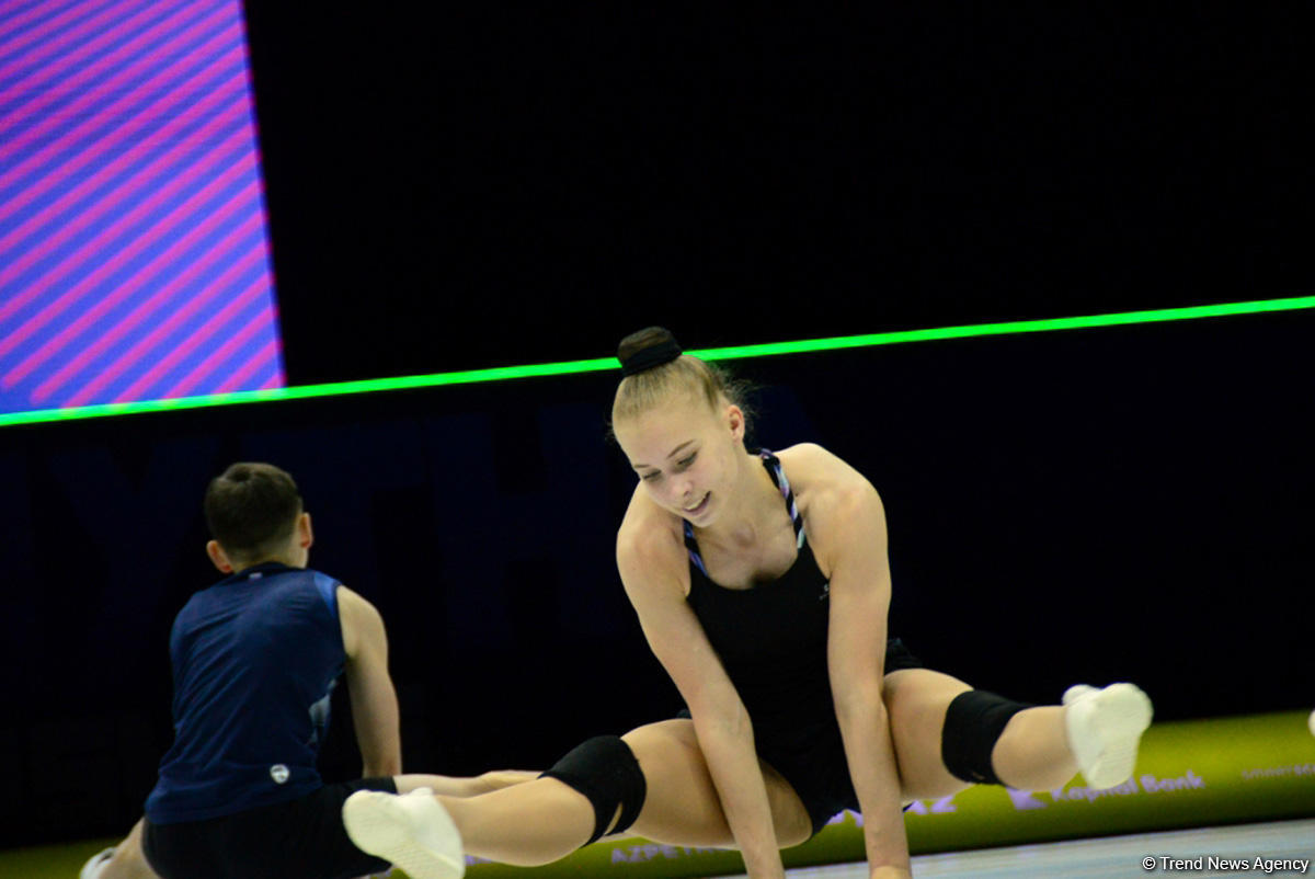Training underway in Baku for European Aerobic Gymnastics Championships (PHOTO)