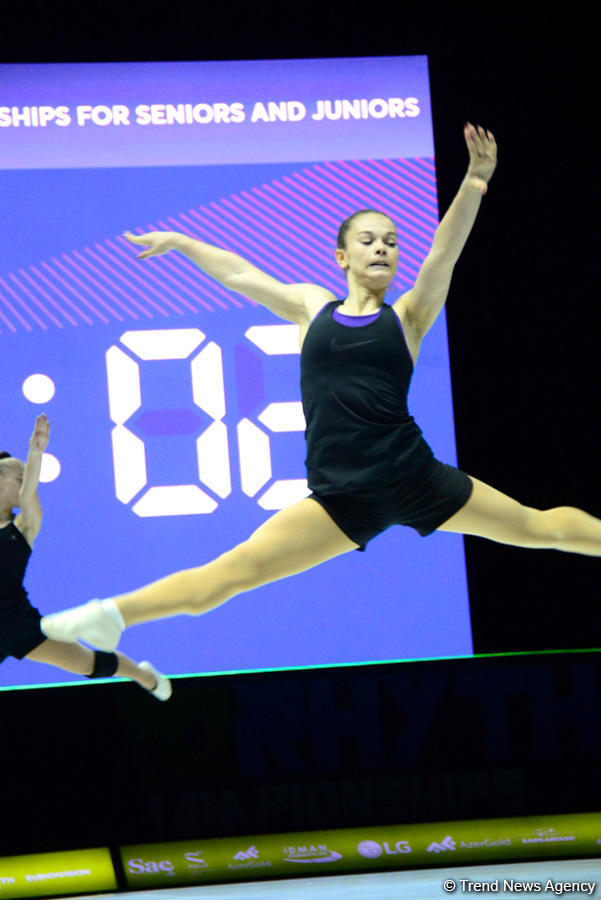 Training underway in Baku for European Aerobic Gymnastics Championships (PHOTO)