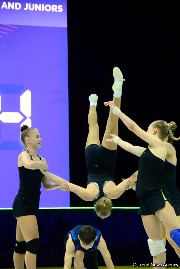 Training underway in Baku for European Aerobic Gymnastics Championships (PHOTO)