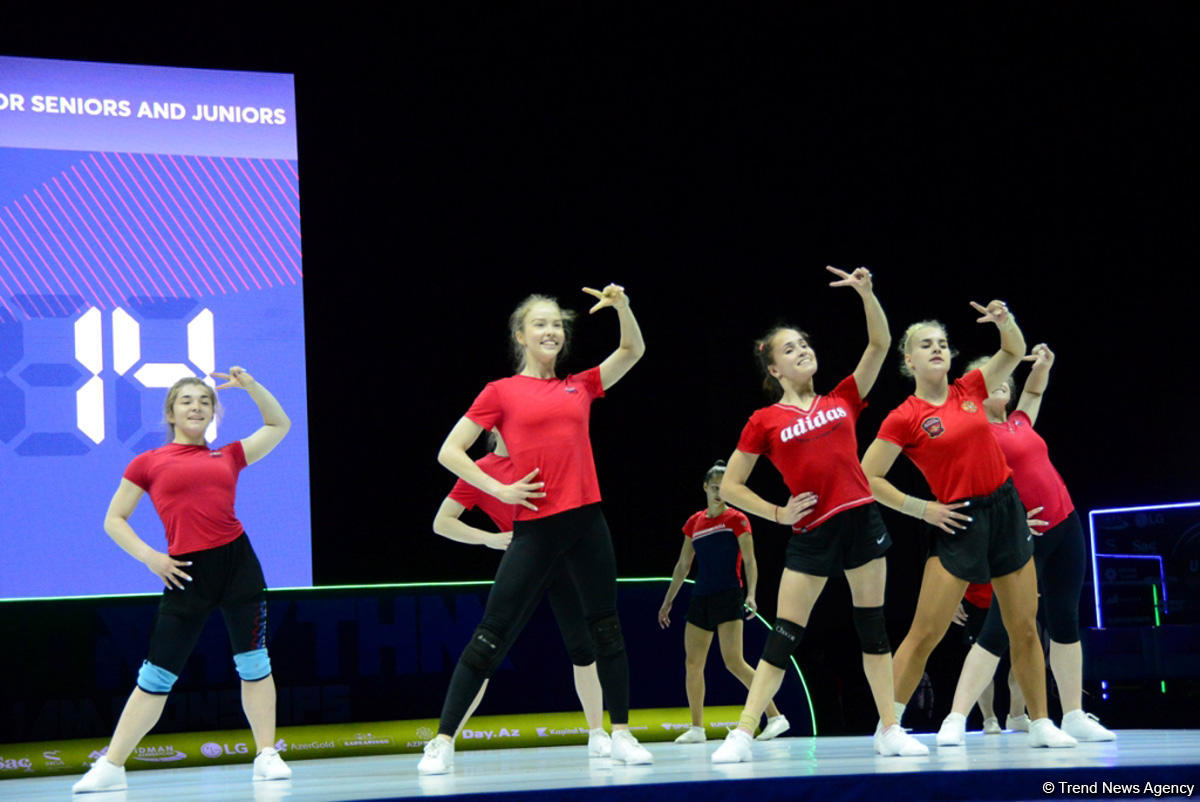 Training underway in Baku for European Aerobic Gymnastics Championships (PHOTO)