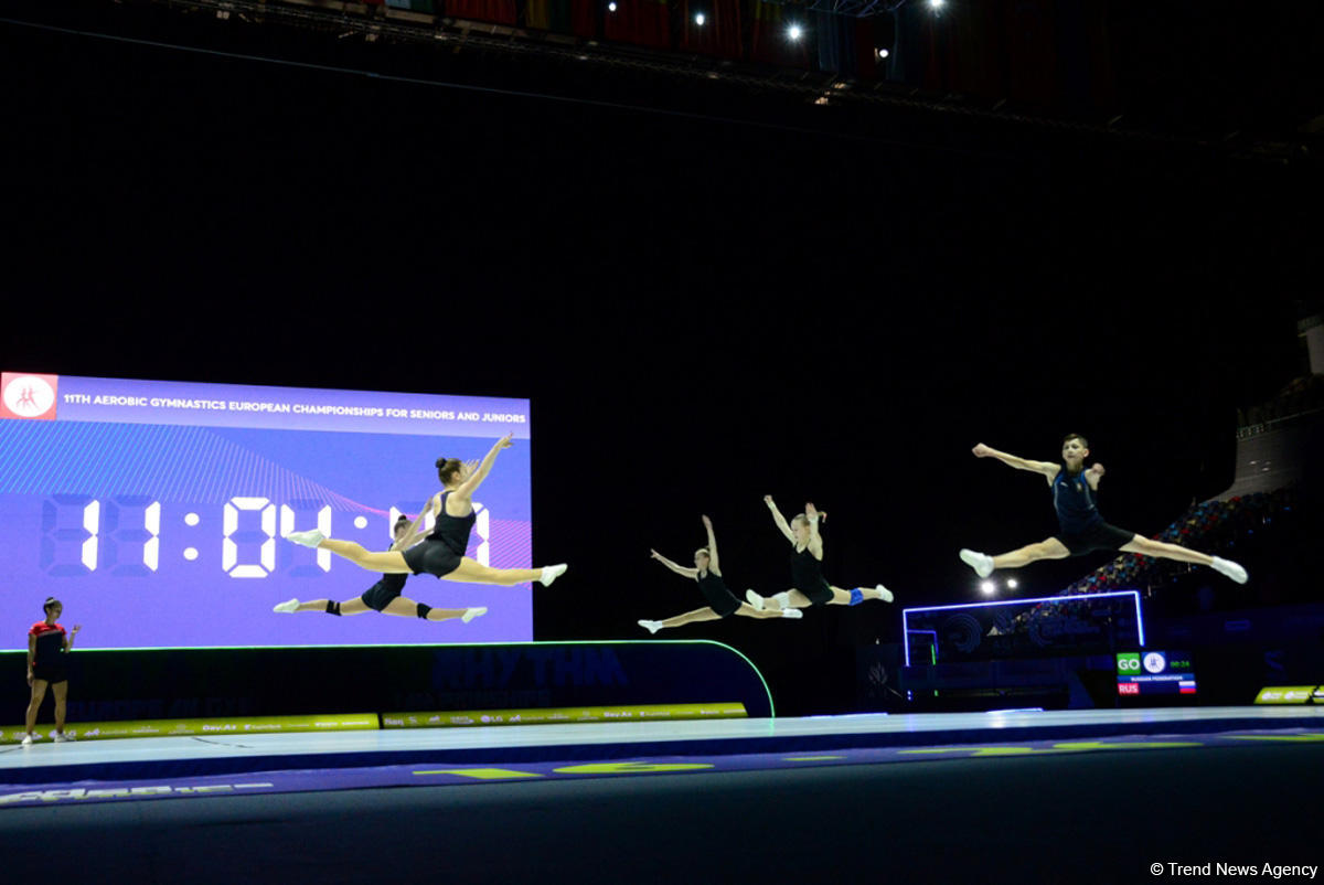 Training underway in Baku for European Aerobic Gymnastics Championships (PHOTO)