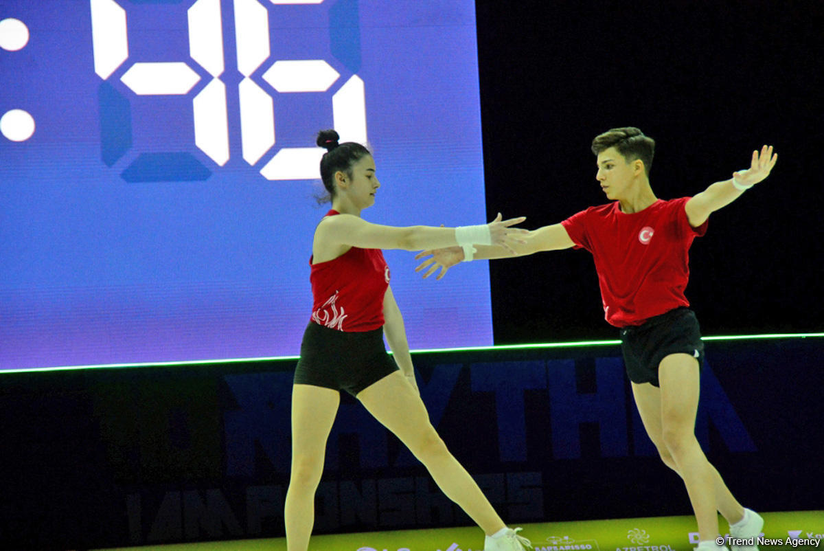 Training underway in Baku for European Aerobic Gymnastics Championships (PHOTO)