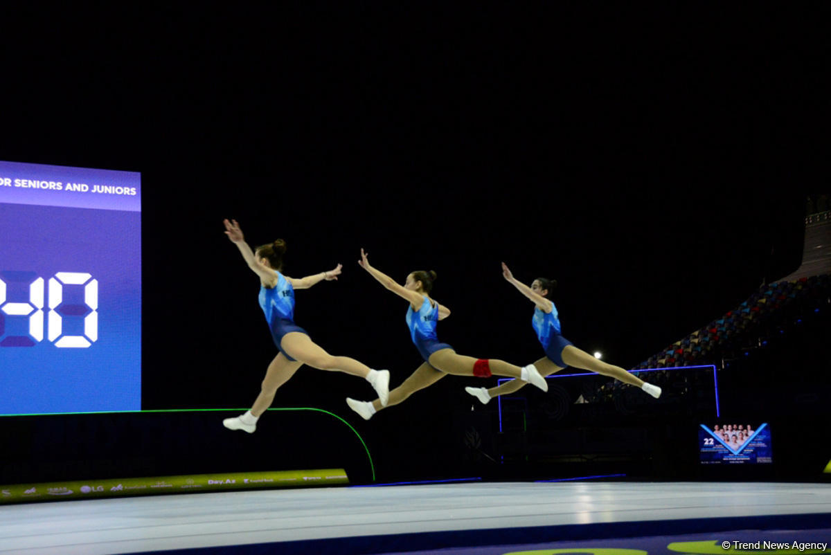 Training underway in Baku for European Aerobic Gymnastics Championships (PHOTO)