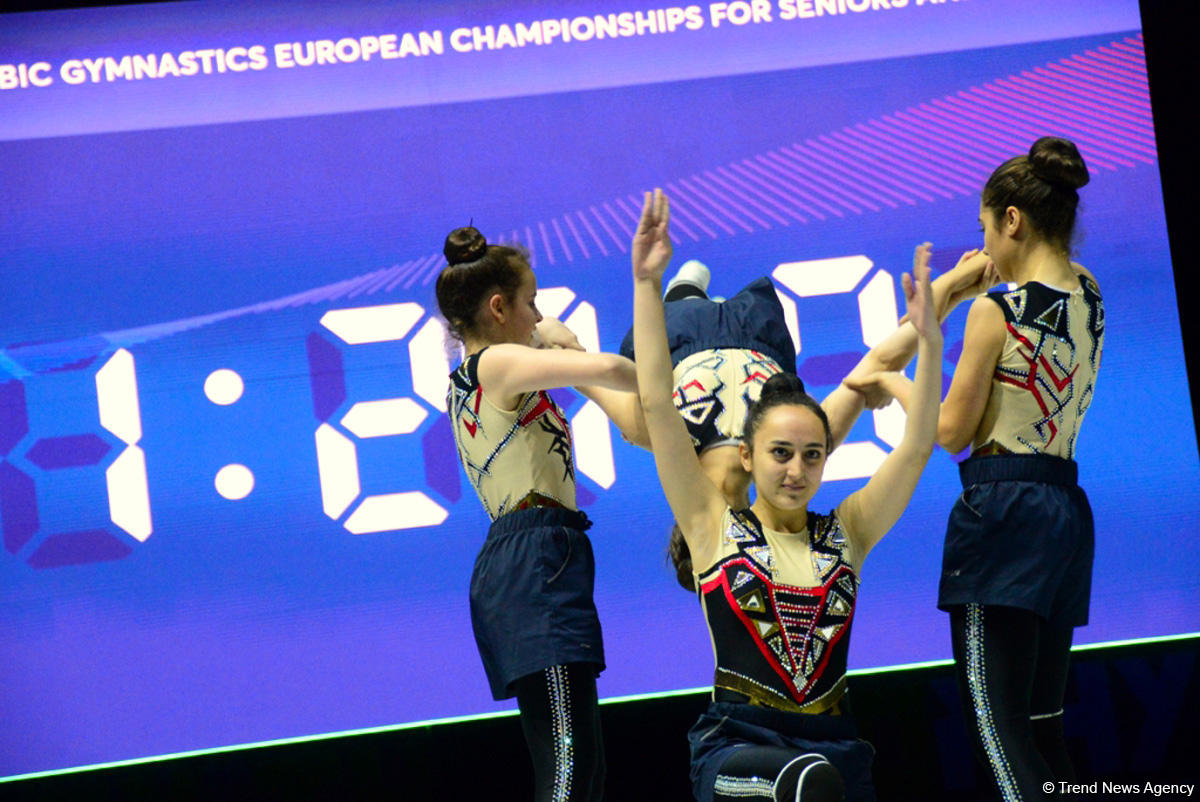 Training underway in Baku for European Aerobic Gymnastics Championships (PHOTO)