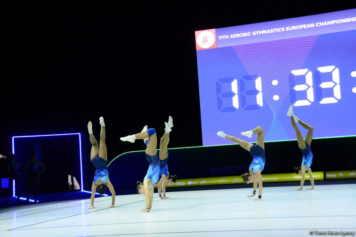 Training underway in Baku for European Aerobic Gymnastics Championships (PHOTO)
