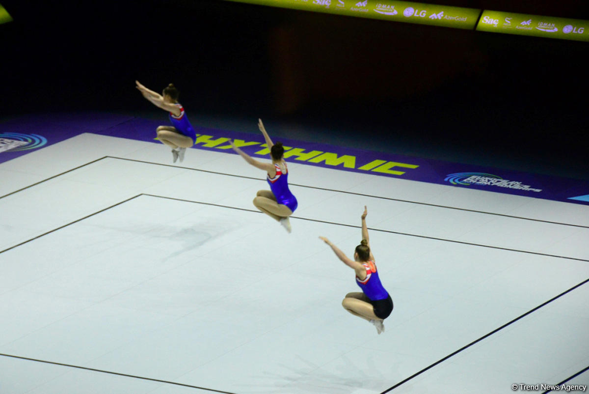 Training underway in Baku for European Aerobic Gymnastics Championships (PHOTO)