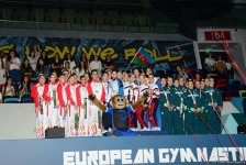 Awarding ceremony of winners of European Aerobic Gymnastics Championships in junior team competition held in Baku (PHOTO)