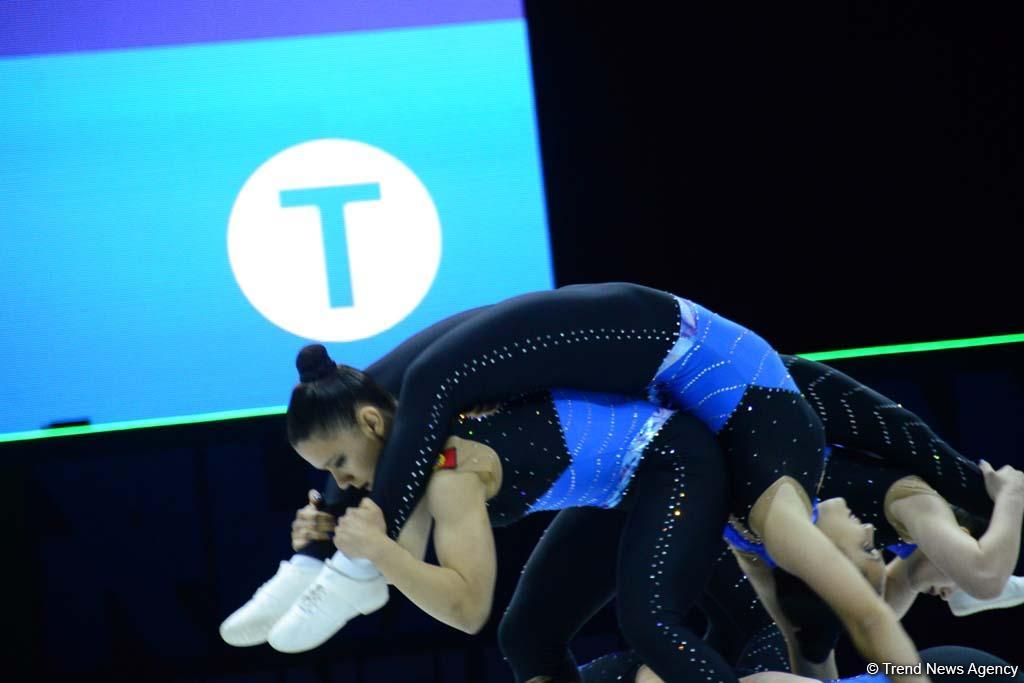 Competitions underway within 11th European Aerobic Gymnastics Championships in Baku (PHOTO)