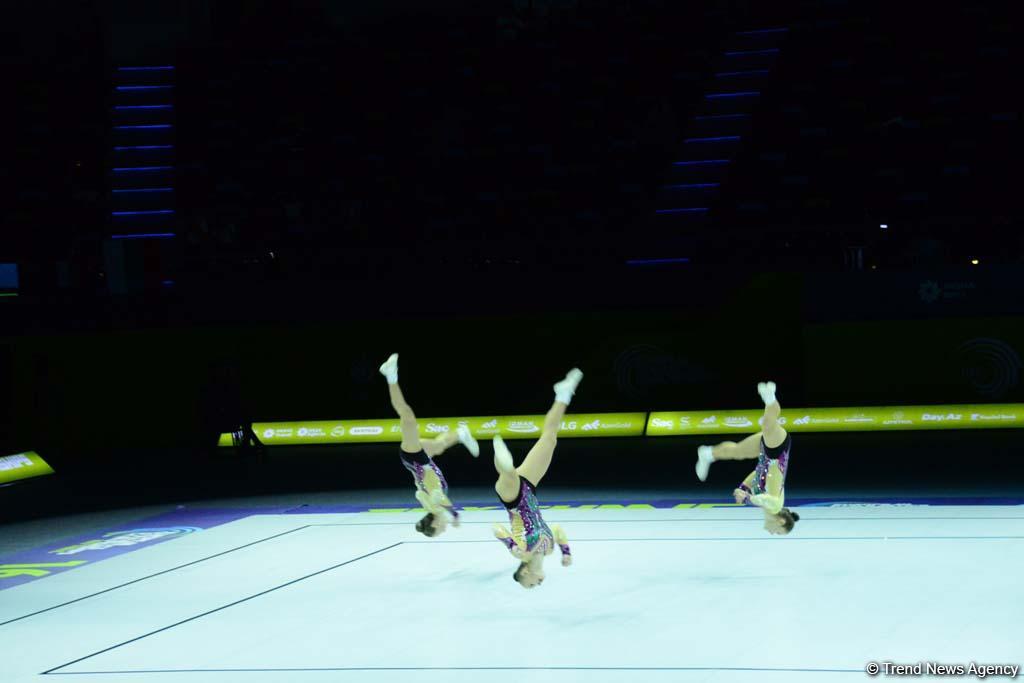 Competitions underway within 11th European Aerobic Gymnastics Championships in Baku (PHOTO)