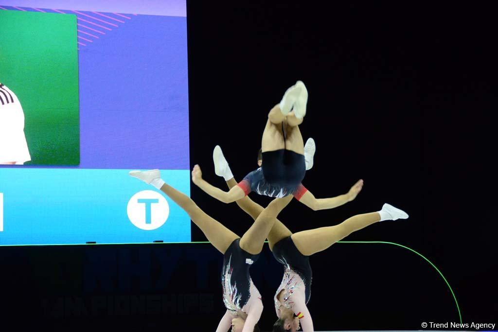 Competitions underway within 11th European Aerobic Gymnastics Championships in Baku (PHOTO)