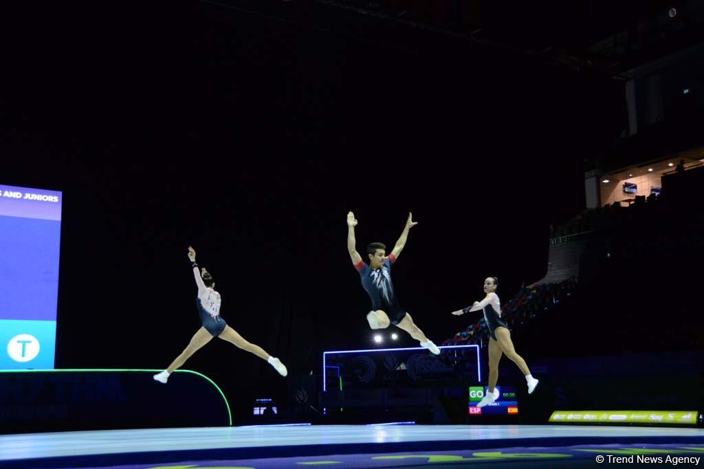 Competitions underway within 11th European Aerobic Gymnastics Championships in Baku (PHOTO)