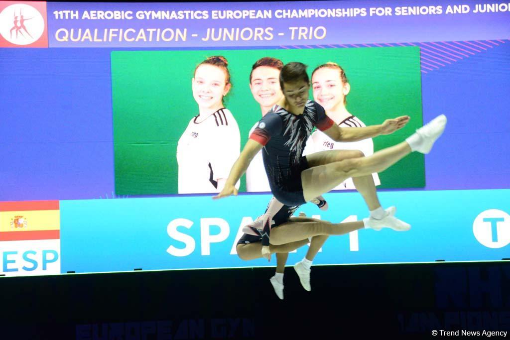 Competitions underway within 11th European Aerobic Gymnastics Championships in Baku (PHOTO)