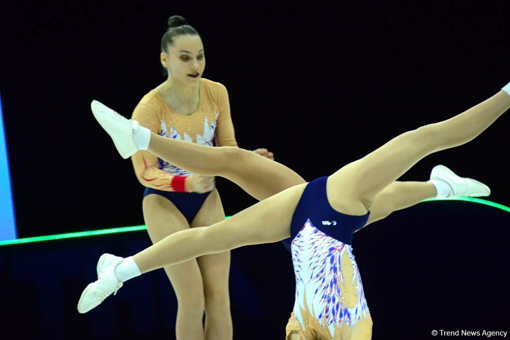 Competitions underway within 11th European Aerobic Gymnastics Championships in Baku (PHOTO)