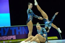 Competitions as part of Day 2 of European Aerobic Gymnastics Championships in Baku continue (PHOTO)