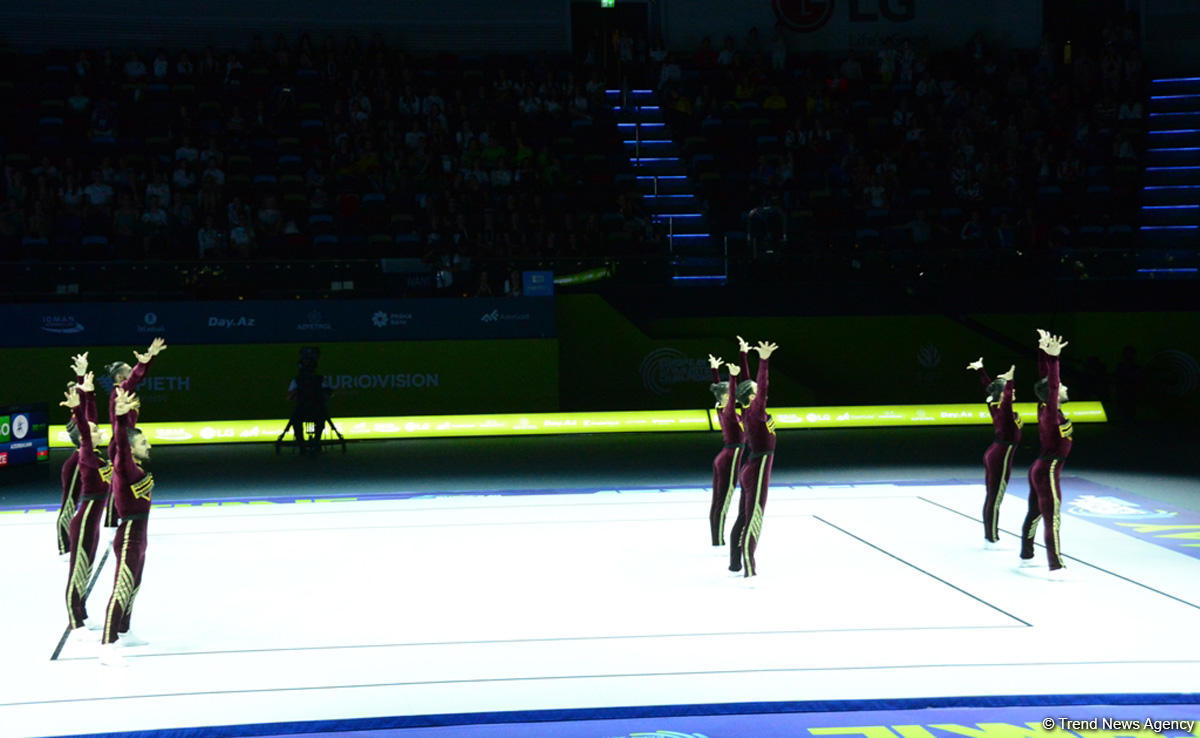 Competitions as part of Day 2 of European Aerobic Gymnastics Championships in Baku continue (PHOTO)