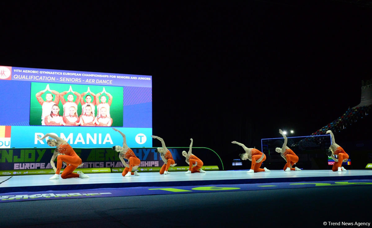 Competitions as part of Day 2 of European Aerobic Gymnastics Championships in Baku continue (PHOTO)