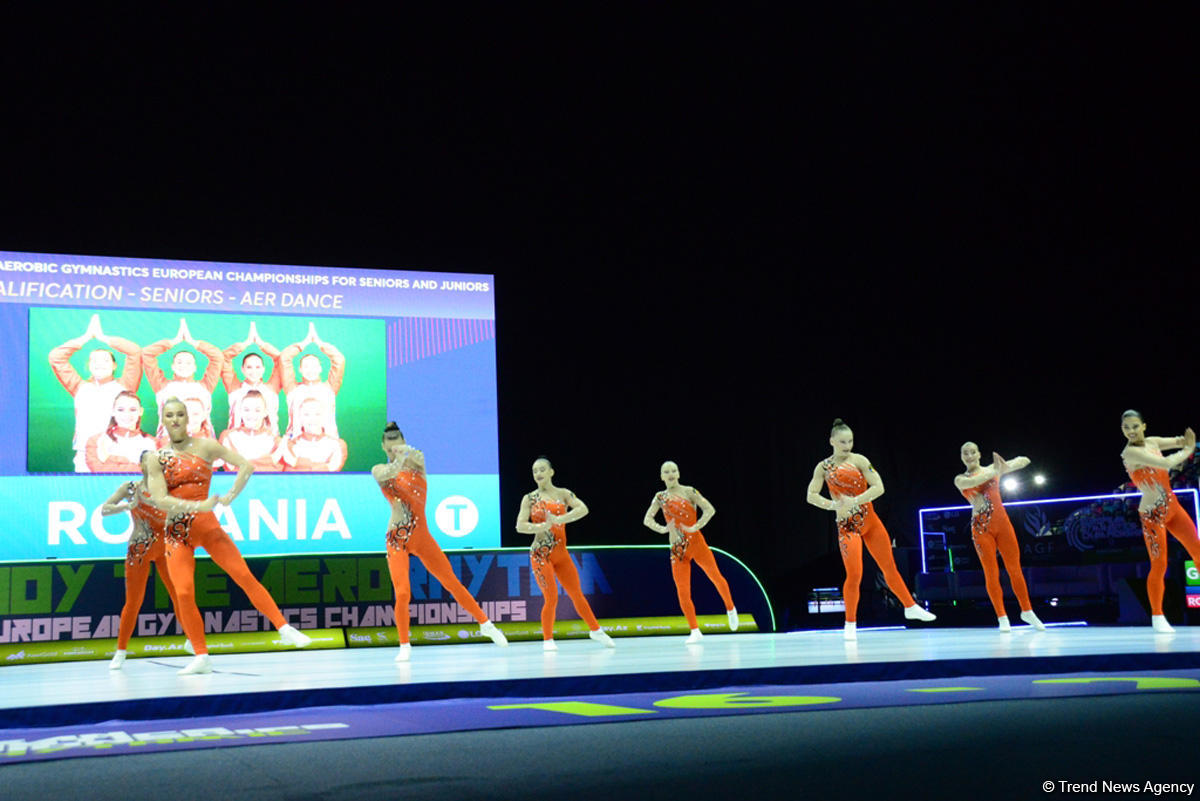 Competitions as part of Day 2 of European Aerobic Gymnastics Championships in Baku continue (PHOTO)