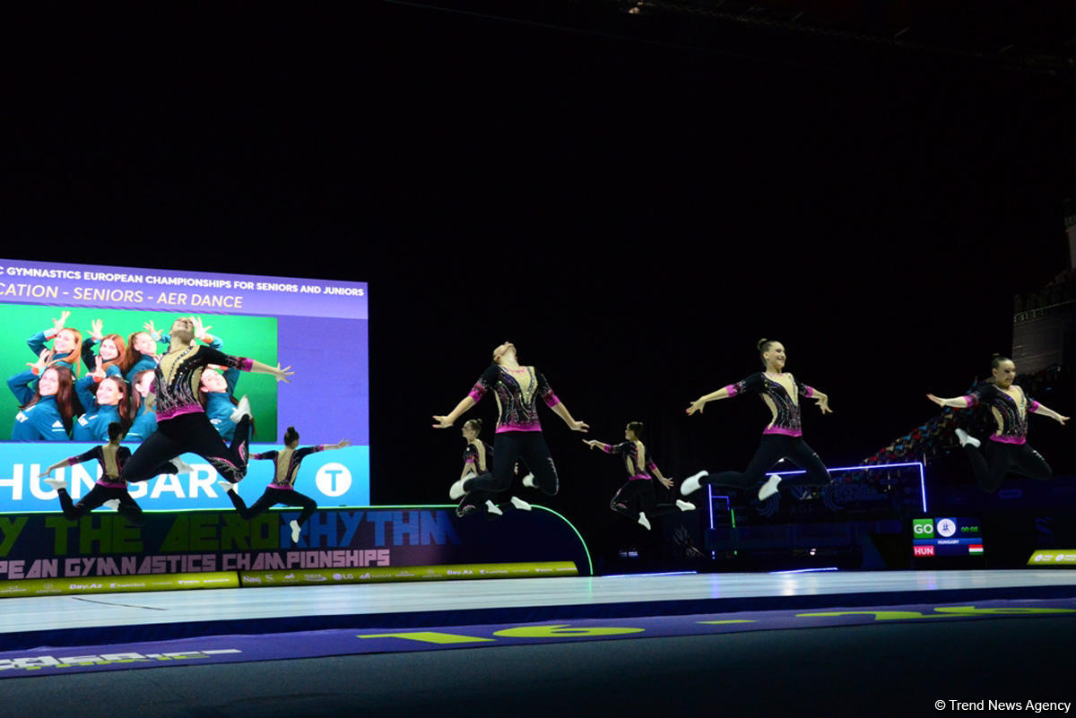 Competitions as part of Day 2 of European Aerobic Gymnastics Championships in Baku continue (PHOTO)