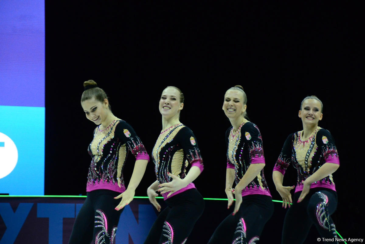 Competitions as part of Day 2 of European Aerobic Gymnastics Championships in Baku continue (PHOTO)