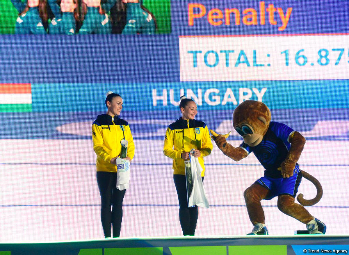 Competitions as part of Day 2 of European Aerobic Gymnastics Championships in Baku continue (PHOTO)
