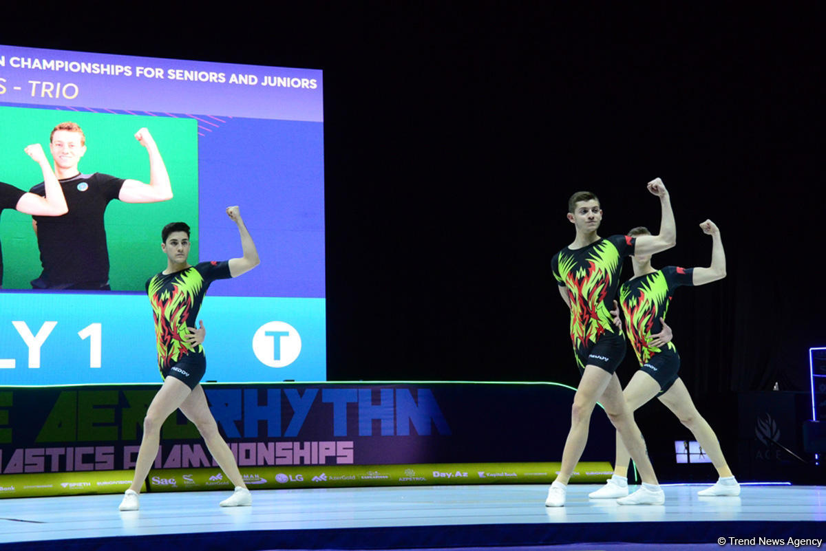 Competitions as part of Day 2 of European Aerobic Gymnastics Championships in Baku continue (PHOTO)