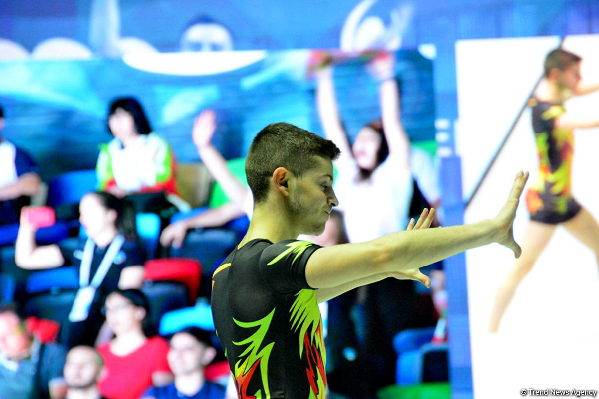 Competitions as part of Day 2 of European Aerobic Gymnastics Championships in Baku continue (PHOTO)