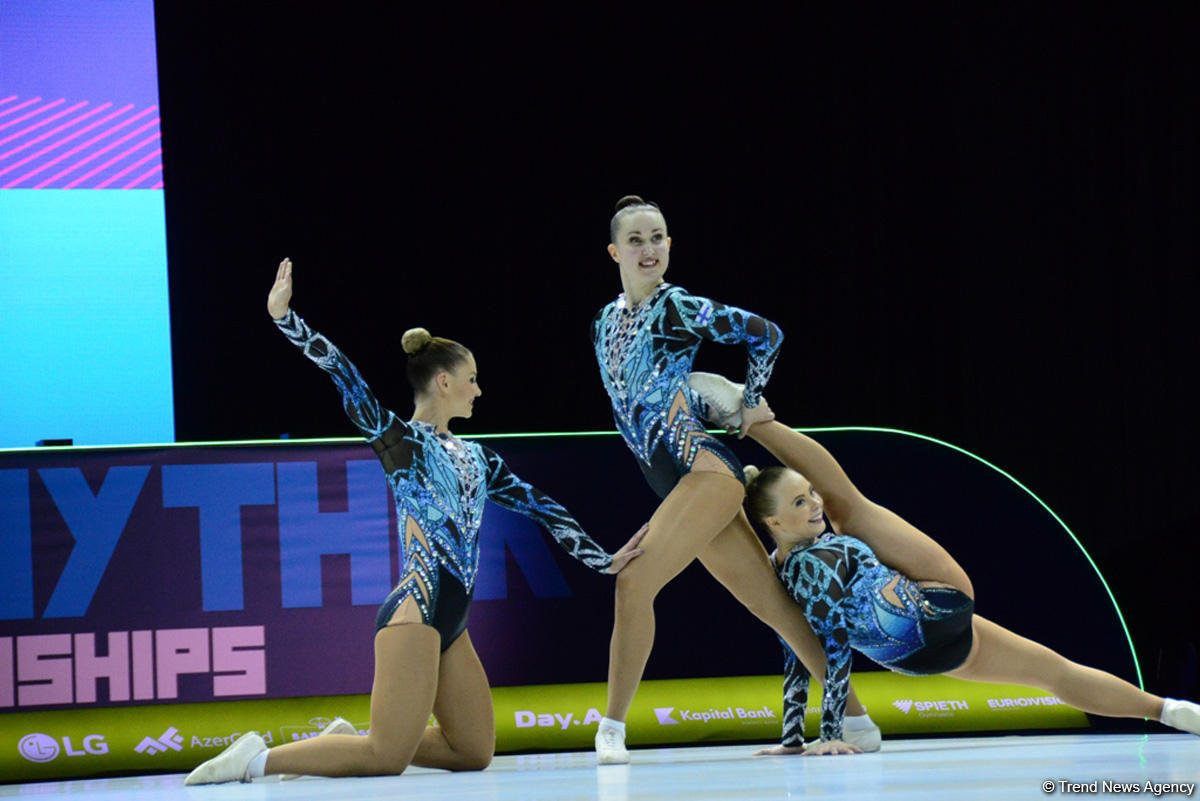 Competitions as part of Day 2 of European Aerobic Gymnastics Championships in Baku continue (PHOTO)