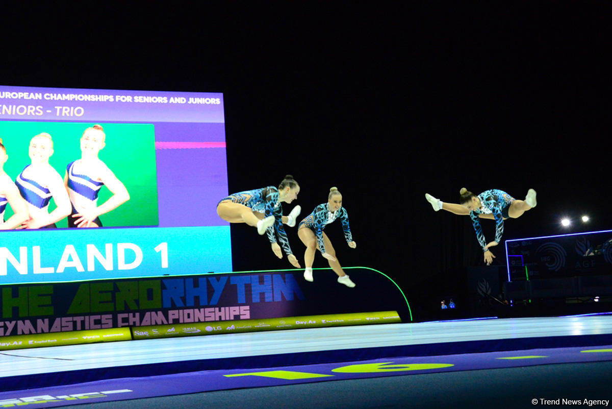 Competitions as part of Day 2 of European Aerobic Gymnastics Championships in Baku continue (PHOTO)