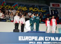 Winners among individual men and women, mixed pairs of seniors awarded within European Aerobic Gymnastics Championships in Baku (PHOTO)