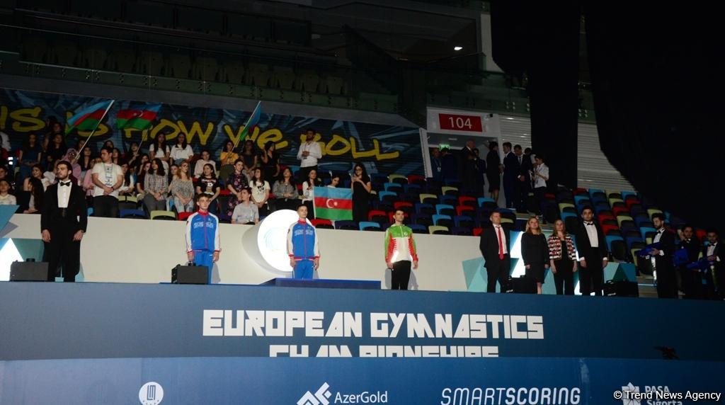 Winners among individual men and women, mixed pairs of seniors awarded within European Aerobic Gymnastics Championships in Baku (PHOTO)