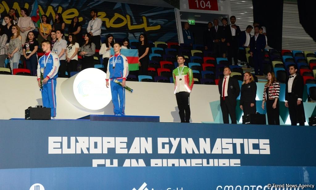 Winners among individual men and women, mixed pairs of seniors awarded within European Aerobic Gymnastics Championships in Baku (PHOTO)