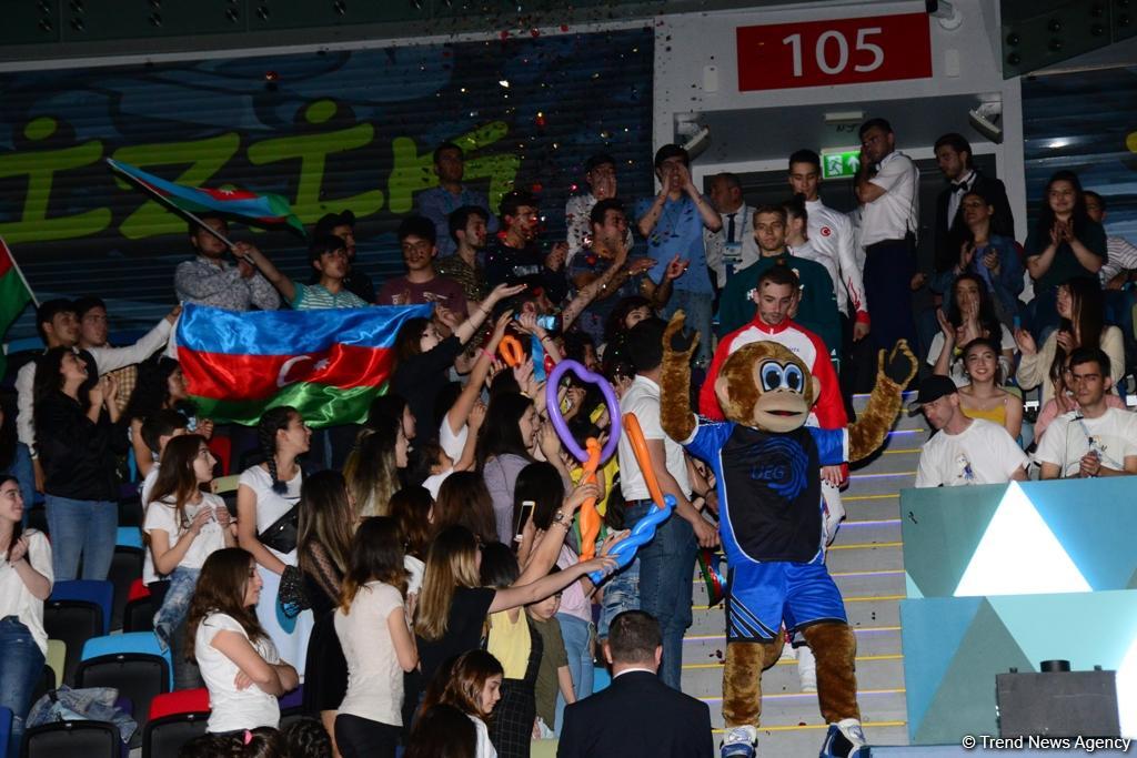 Winners among individual men and women, mixed pairs of seniors awarded within European Aerobic Gymnastics Championships in Baku (PHOTO)