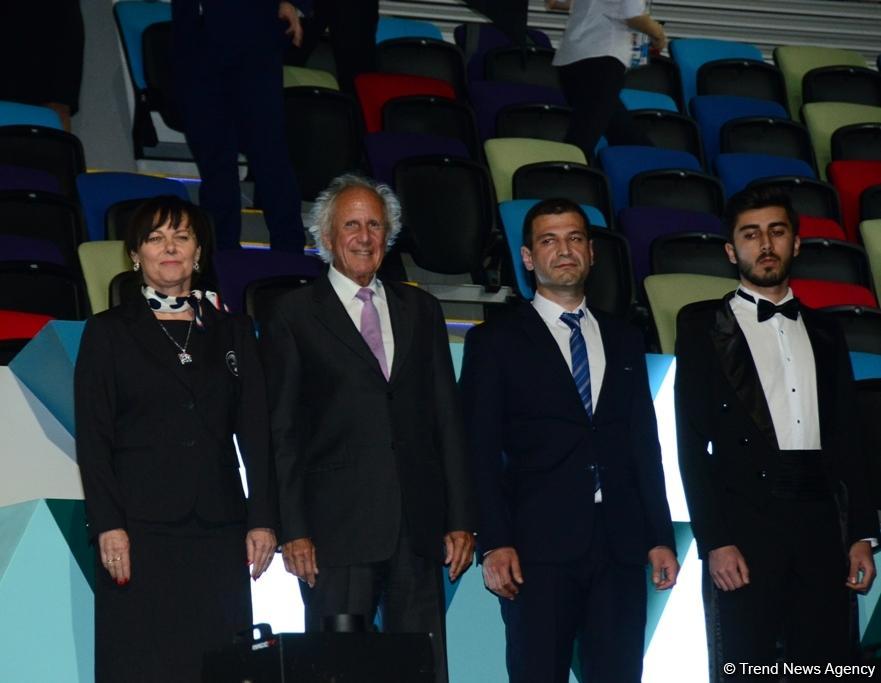Winners among individual men and women, mixed pairs of seniors awarded within European Aerobic Gymnastics Championships in Baku (PHOTO)