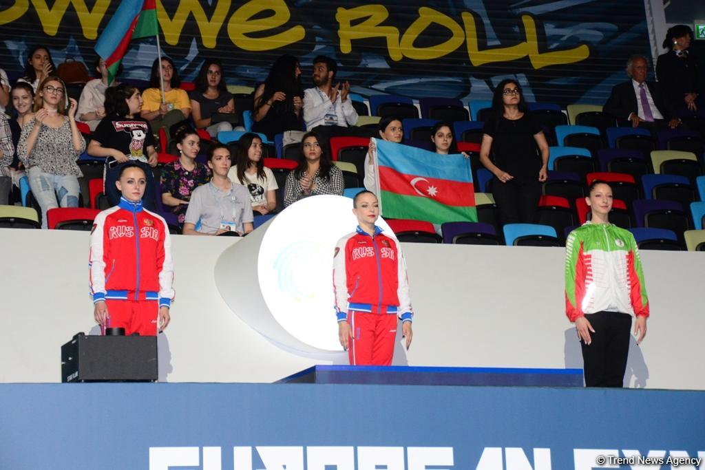 Winners among individual men and women, mixed pairs of seniors awarded within European Aerobic Gymnastics Championships in Baku (PHOTO)