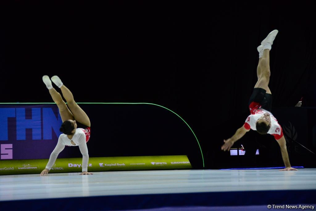 Best moments of 11th European Aerobic Gymnastics Championship finals in Baku (PHOTO)