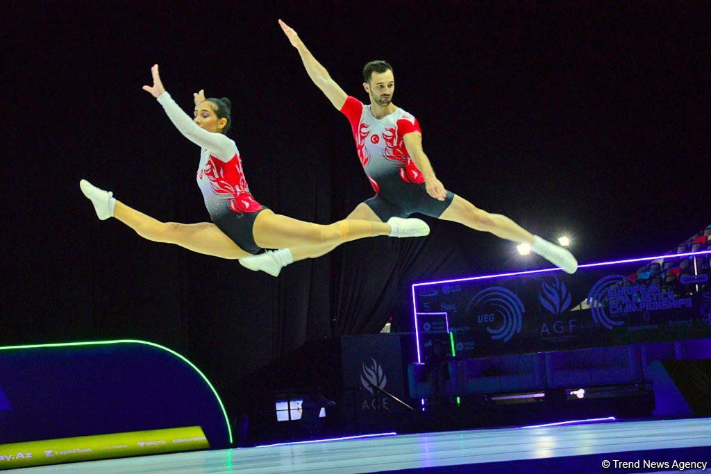 Best moments of 11th European Aerobic Gymnastics Championship finals in Baku (PHOTO)