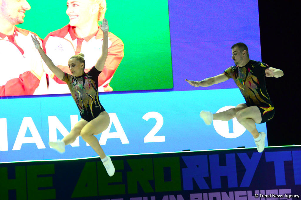Best moments of 11th European Aerobic Gymnastics Championship finals in Baku (PHOTO)