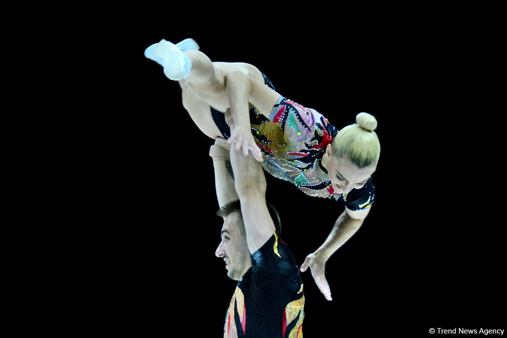 Best moments of 11th European Aerobic Gymnastics Championship finals in Baku (PHOTO)