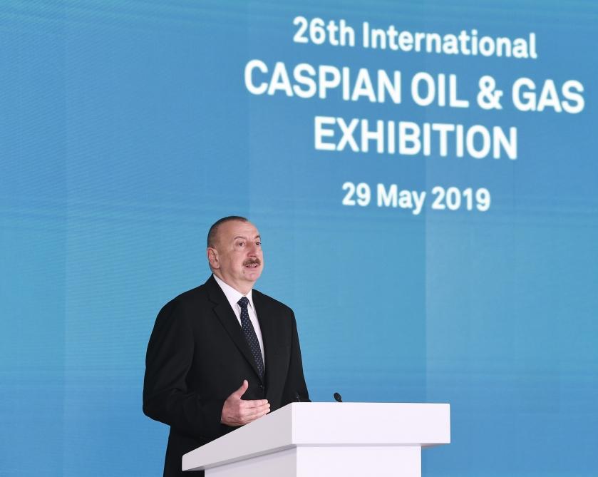 President Ilham Aliyev attends opening of 26th International Caspian Oil & Gas-2019 Exhibition and Conference (PHOTO)