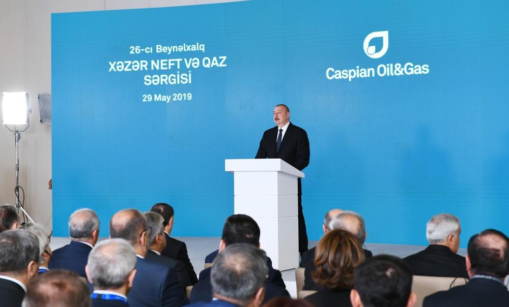 President Ilham Aliyev attends opening of 26th International Caspian Oil & Gas-2019 Exhibition and Conference (PHOTO)