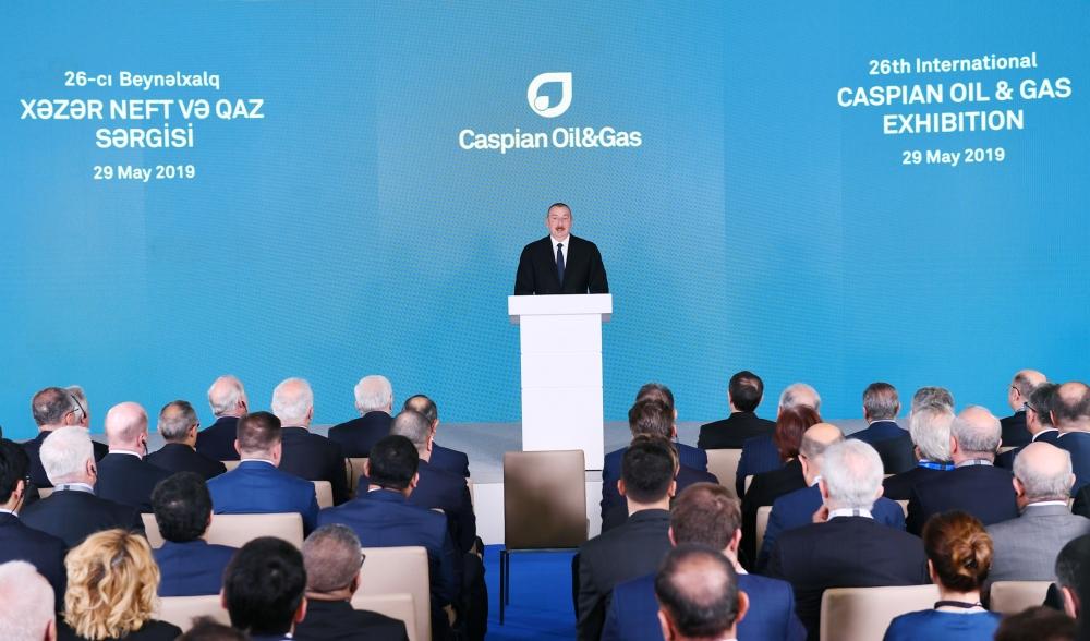 President Ilham Aliyev attends opening of 26th International Caspian Oil & Gas-2019 Exhibition and Conference (PHOTO)