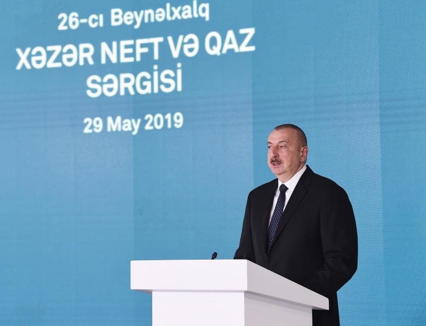 President Ilham Aliyev attends opening of 26th International Caspian Oil & Gas-2019 Exhibition and Conference (PHOTO)