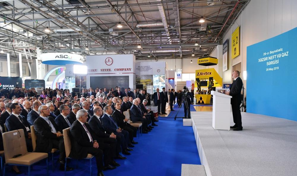 President Ilham Aliyev attends opening of 26th International Caspian Oil & Gas-2019 Exhibition and Conference (PHOTO)