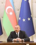 President Ilham Aliyev, President of European Council Donald Tusk make press statements (PHOTO)