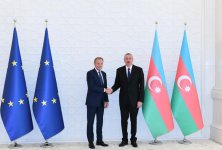 Azerbaijani President Ilham Aliyev and President of European Council Donald Tusk held one-on-one meeting (PHOTO)