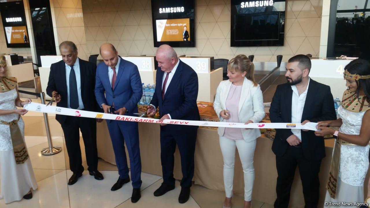 Opening ceremony of Baku-Sharm El-Sheikh regular flight held (PHOTO)