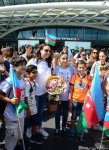 Victorious Azerbaijani gymnast returns home from FIG Championships in Moscow (PHOTO)