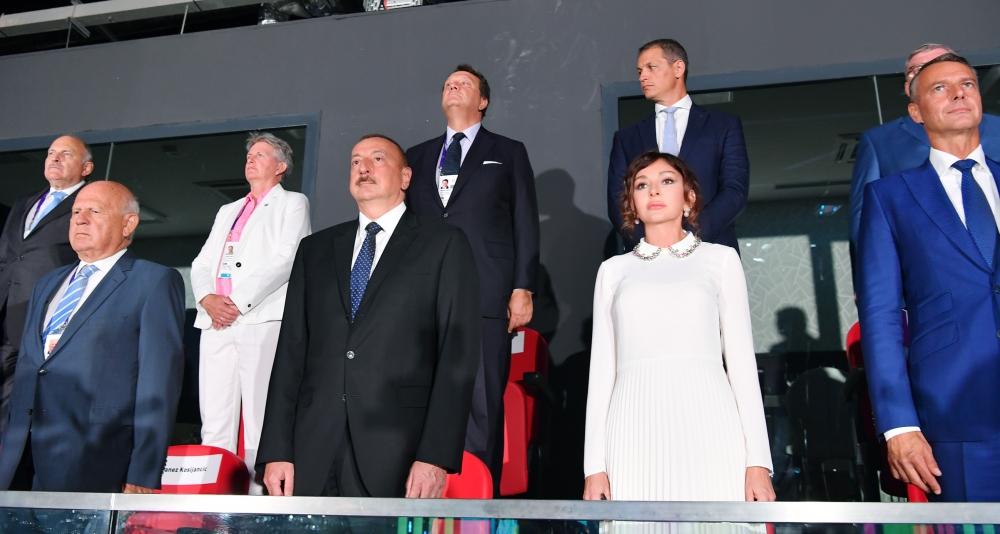 President Aliyev, First Lady Mehriban Aliyeva take part in solemn opening ceremony of 15th Summer European Youth Olympic Festival (PHOTO)