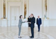 President Aliyev receives credentials of ambassadors of several countries (PHOTO)