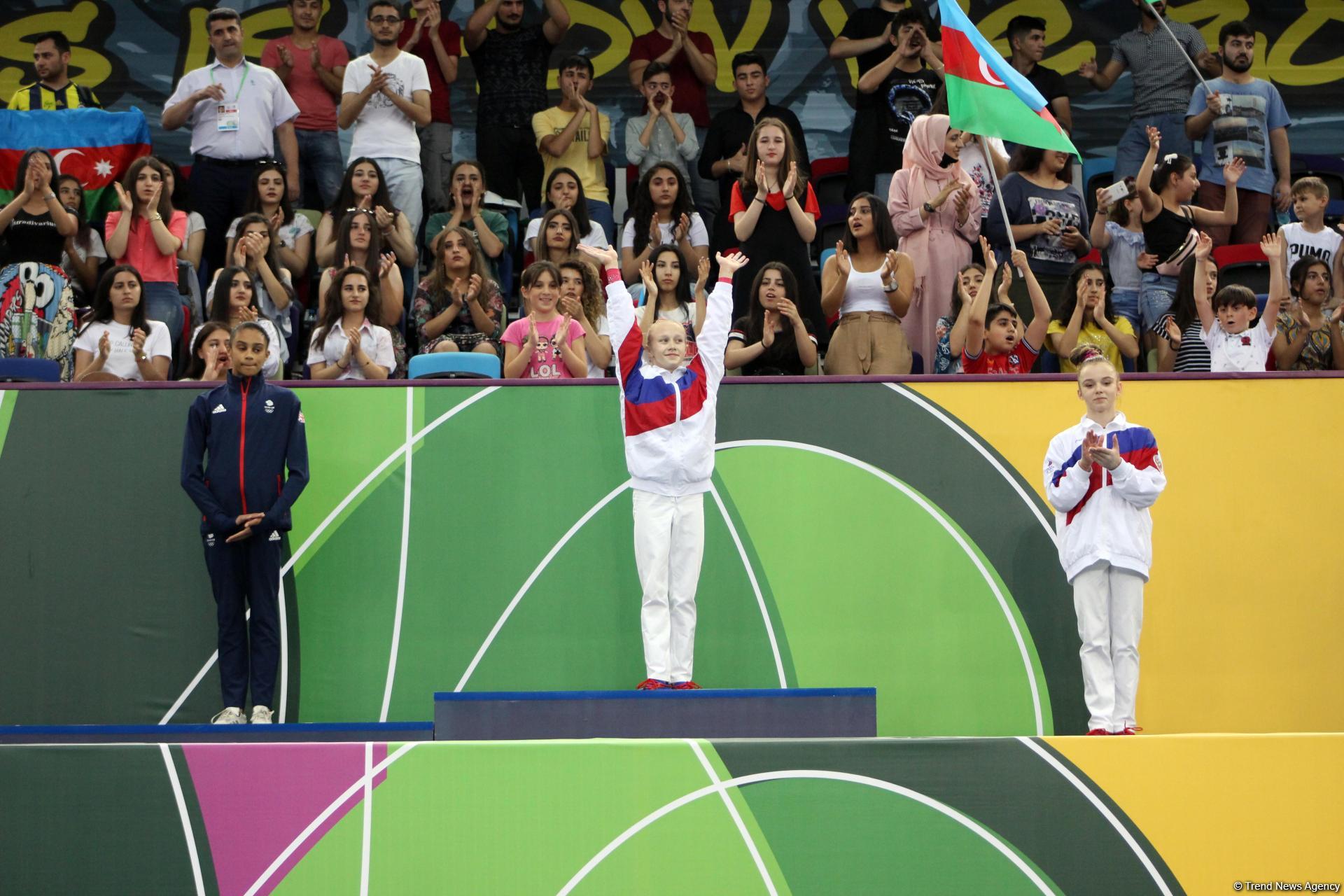 Russian gymnast grabs gold in EYOF Baku 2019 individual all-around competitions (PHOTO)